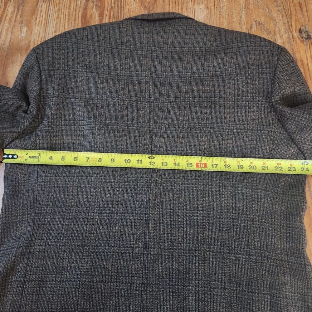 Oscar de la Renta Men's Brown Sportscoat Blazer Lambswool‎ Cashmere Blend 46L